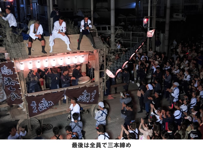 新栄町の大蛇山三山競演