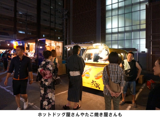 新栄町の飲食ブース・休憩スペース