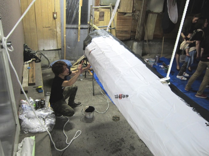 大蛇山の尻尾ができるまで