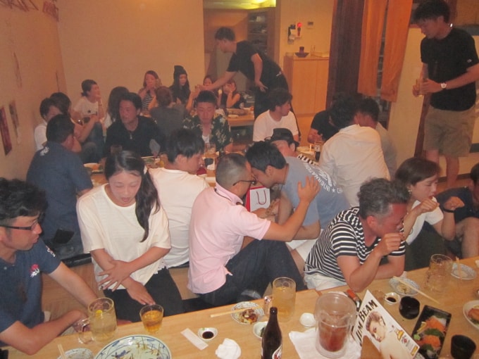 大蛇山祭の打上げ2016