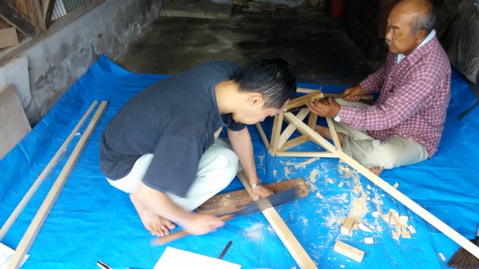 尾剣の骨組み作りました