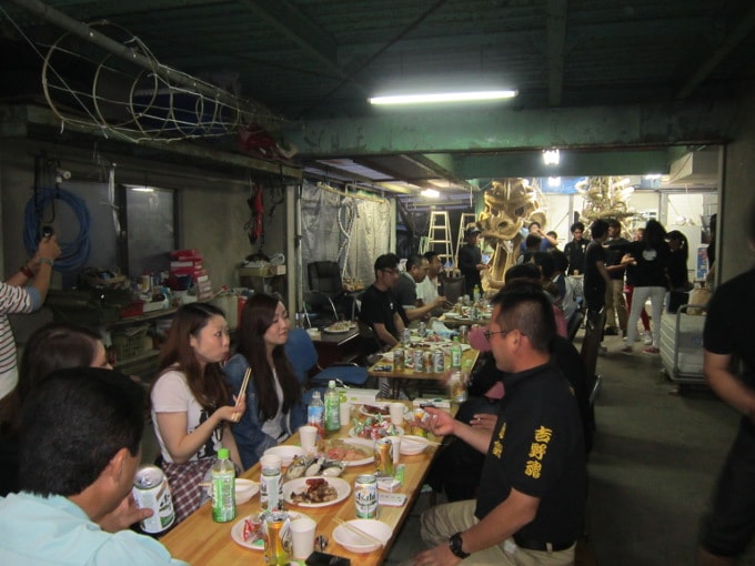 南関ぎおん八劔会さん主催の懇親会