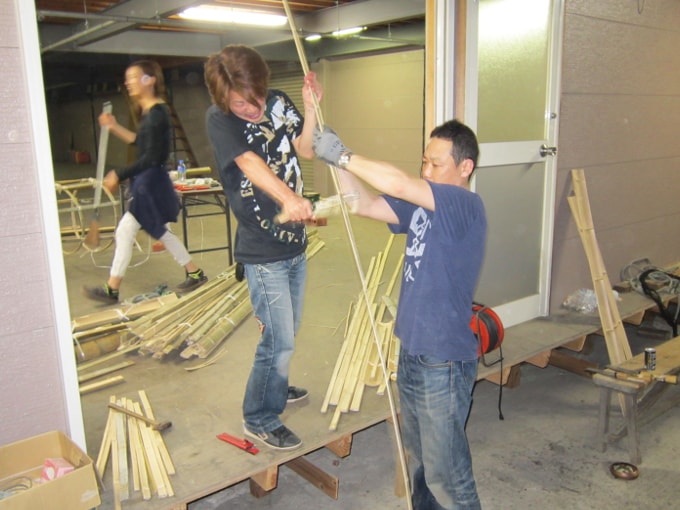 6月上旬の大蛇作成の様子